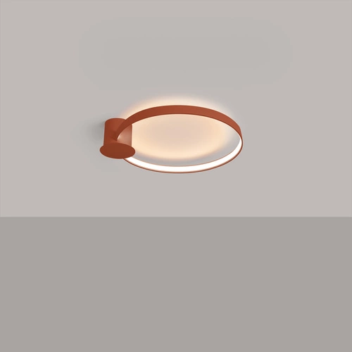 Stropní LED svítidlo RIO 55 červené moderní kulaté do obýváku kuchyně ložnice