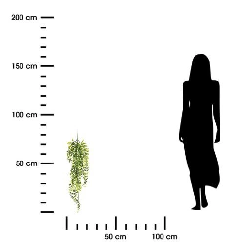 Závěsná umělá rostlina 75cm kapradí