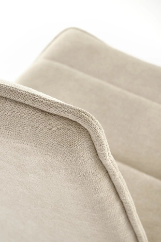 Čalouněná jídelní židle Noelle Intesi béžová moderní na černých nohách do jídelny a obýváku