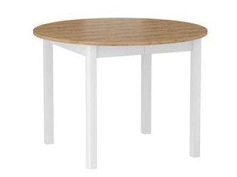 Skládací stůl Calvia 102cm zlatý / dub