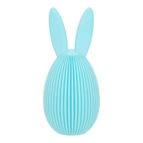 Intesi velikonoční dekorace Velké tyrkysové vajíčko s ušima moderní ozdoba na stůl nebo komodu