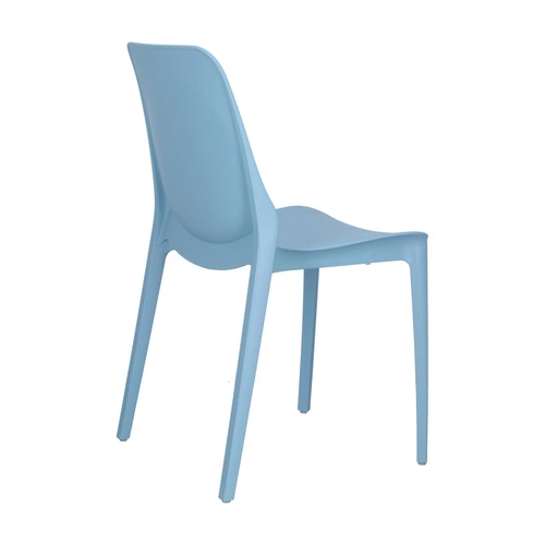 Zahradní stohovatelná židle Ginevra modrá z plastu moderní SCAB Design