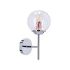 Nejlepší nástěnná lampa 1x40W E14 chrom+měď