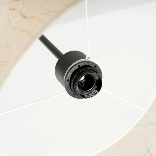 Závěsné svítidlo NEVIA béžový mramor minimalistické do obýváku a jídelny 40 cm