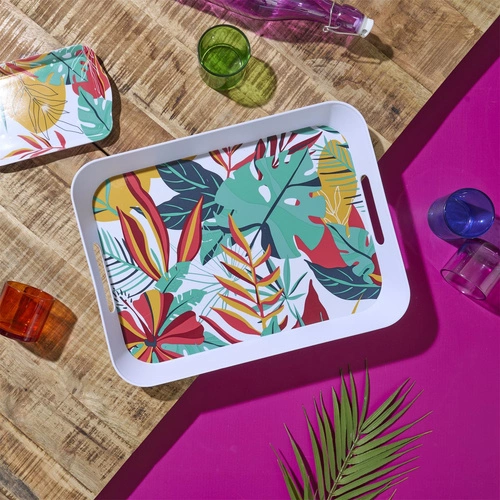 Intesi Paradise Exotic moderní servírovací podnos vícebarevný obdélníkový 41x32 cm