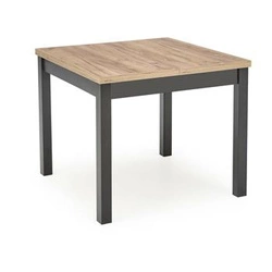 Rozkládací jídelní stůl Tiago 90-125x90 moderní dub artisan černé nohy Intesi
