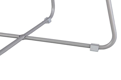 Kulatý kovový konferenční stolek ROD XL šedý moderní skandinávský do obýváku 63 cm NORDIFRA