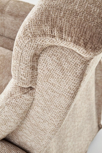 Rozkládací křeslo do obýváku Dumont béžové moderní relax Intesi čalouněné polohovatelné