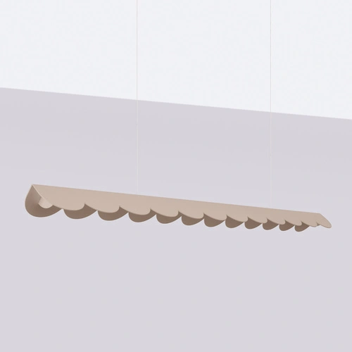 Závěsné LED svítidlo BISCUIT taupe nad stůl moderní do obýváku