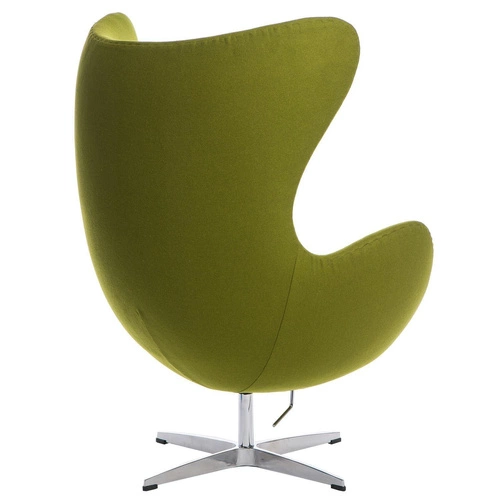 Otočná houpací křeslo ušák Egg D2.DESIGN zelený kašmír moderní do obýváku