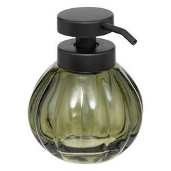 Skleněný zelený dávkovač mýdla 5five simply smart moderní do koupelny nebo kuchyně