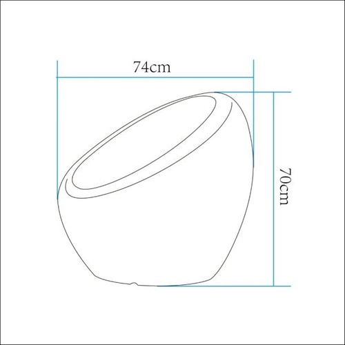 Zahradní křeslo PARTY LED RGBW 16 barev 74 cm