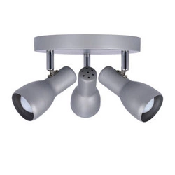 Stropní svítidlo Picardo stříbrné kovové moderní nastavitelné do obývacího pokoje a kuchyně 29 cm