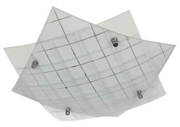 LED stropní svítidlo Dublos 31x31 moderní bílé skleněné do obývacího pokoje a ložnice CANDELLUX