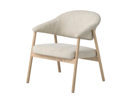 Křeslo do obýváku Elk Harmony 110 skandinávské bělený dub pískový