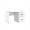 Psací stůl Holly bílý lesk moderní se 4 zásuvkami 120x60 cm Intesi