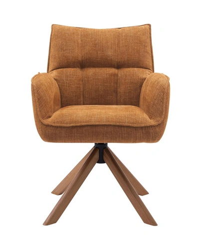 Otočná jídelní židle Marilla čalouněná s područkami