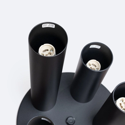 Moderní stropní svítidlo LAGOS 5P černá ocel do obýváku a ložnice SOLLUX