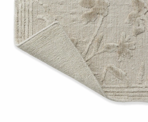 Koberec do obýváku Rye béžový 170x240 cm klasický květinový ručně tkaný snadno čistitelný