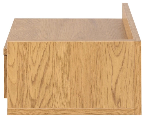 Závěsný noční stolek 40 cm dubový se zásuvkou moderní Actona Ashlan II do ložnice