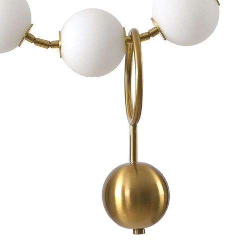 Závěsné LED svítidlo koule CORALLI L bílé moderní do obýváku a nad kuchyňský ostrůvek 150 cm