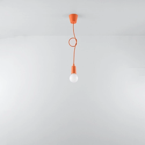 Závěsné svítidlo DIEGO oranžové moderní, výškově nastavitelné do obýváku, kuchyně nebo ložnice