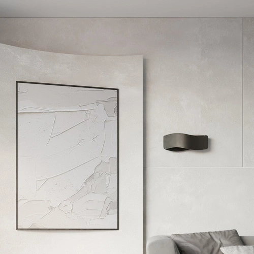 Nástěnné svítidlo Tila 30 černé moderní kovové do obýváku a ložnice Sollux Lighting