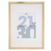 Zlatý závěsný fotorámeček 21x30 Atmosphera Wood slim na zeď elegantní
