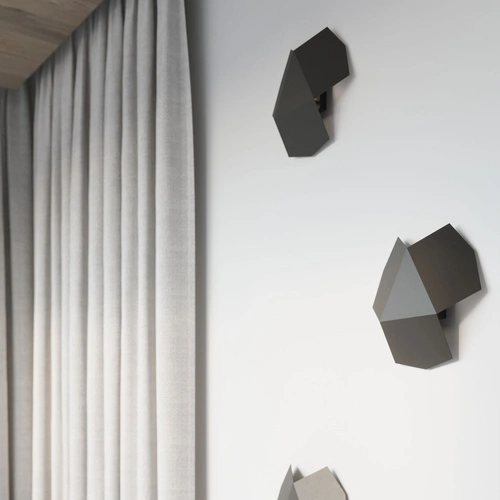 Nástěnné svítidlo Tre černé moderní kovové do obýváku ložnice nebo nad zrcadlo 30 cm Sollux