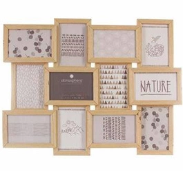 Vícerámek Felina Atmosphera na 12 fotografií 10x15 cm závěsný dřevěný na zeď