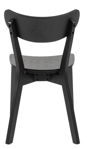 Dřevěná jídelní židle Roxby černá moderní do kuchyně v loft stylu Actona