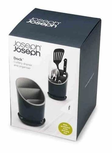 JJ - Odkapávač na příbory, šedý, Dock