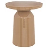 Kulatý konferenční stolek Sita béžový kovový moderní 38 cm do obýváku Atmosphera