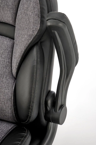 Ergonomická kancelářská židle Leiremy Intesi černá šedá otočná s područkami do kanceláře