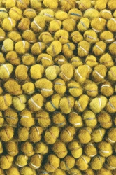 Moderní vlněný koberec do obýváku Cobble žlutý 170x240 cm ručně tkaný snadno čistitelný