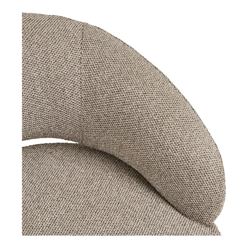 Relaxační křeslo Sion pískové otočné do obýváku chlupaté skandinávské