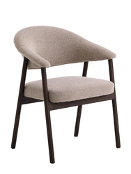 Čalouněná jídelní a obývací židle Klen dubová písková s područky