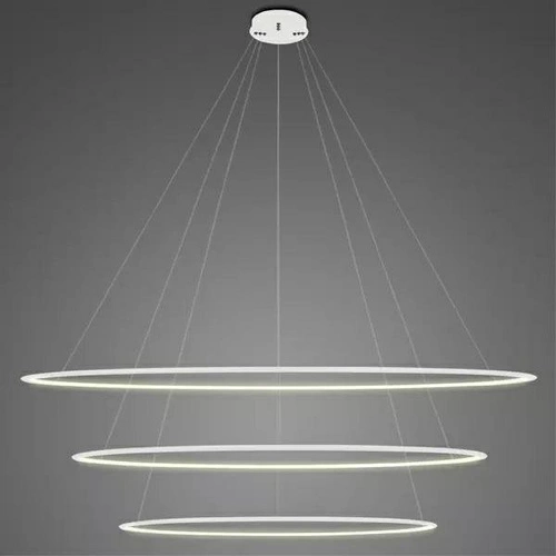 Led kruhy závěsné svítidlo No.3 230cm 4K bílé