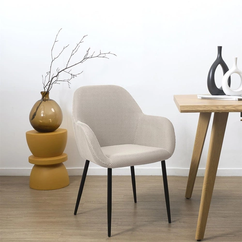 Čalouněná židle Lavia šedá Intesi do jídelny a obýváku moderní s područkami