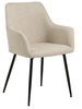 Jídelní židle Lizzy Actona čalouněná béžová s područky moderní skořepinová
