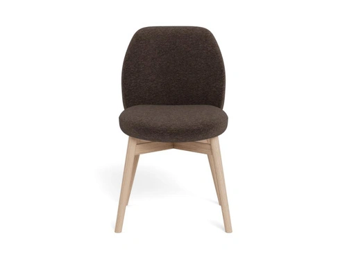 Jídelní čalouněná židle Joy hnědá bělený dub Actona