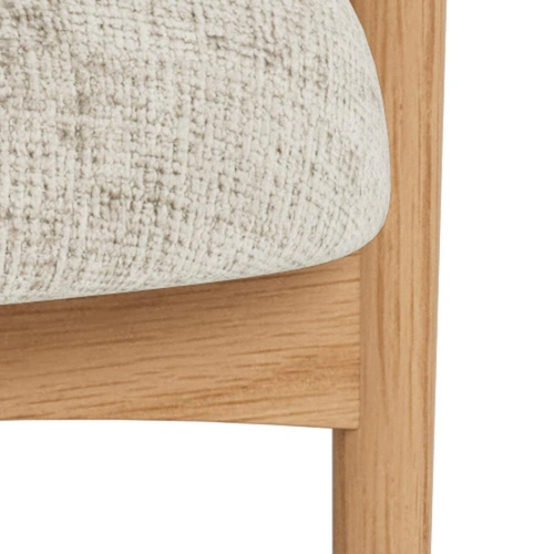 Relaxační křeslo Auckland béžové sametové skandinávské do obýváku