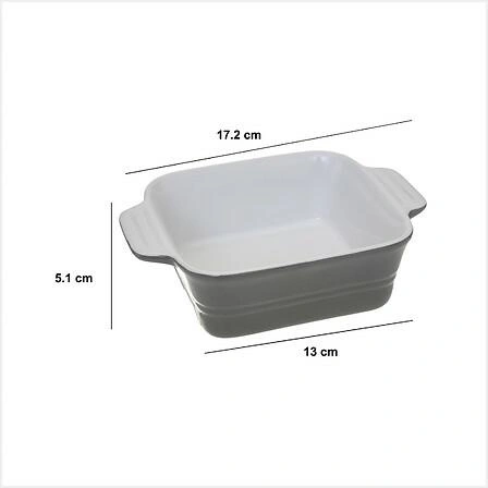 Keramická zapékací miska 13x13 cm zelená Intesi