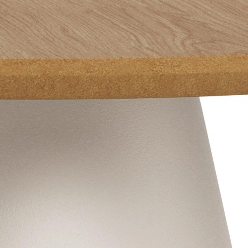 Actona Soli kulatý konferenční stolek dubové dřevo 45 cm do obýváku