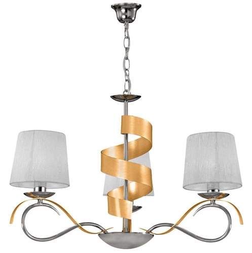 Závěsná lampa Denis 3x40W E14 chrom/zlato