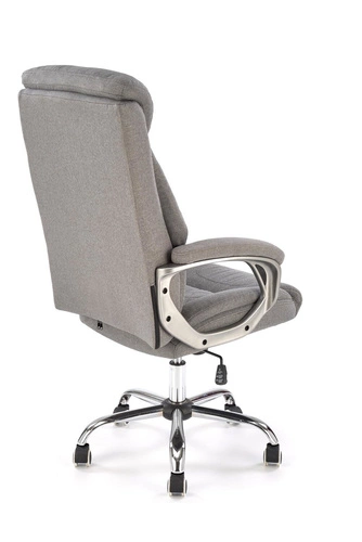 Ergonomická kancelářská židle Einar šedá otočná s opěrkou hlavy a područkami do kanceláře