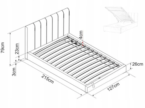 Čalouněná postel Lexington 120x200 béžová s úložným prostorem do ložnice