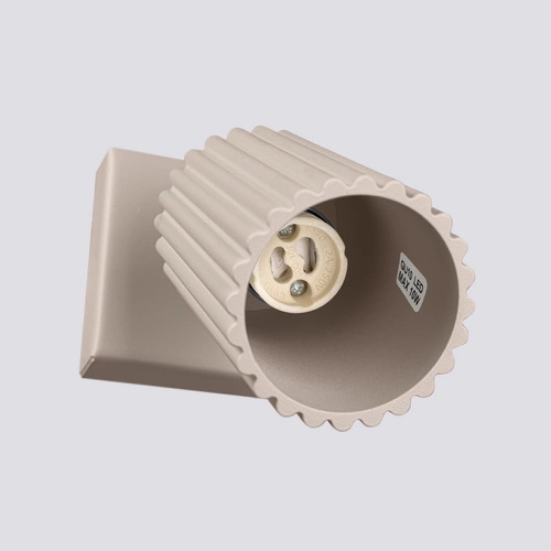 Nástěnné svítidlo KARBON taupe moderní hliníkové do obýváku a chodby SOLLUX