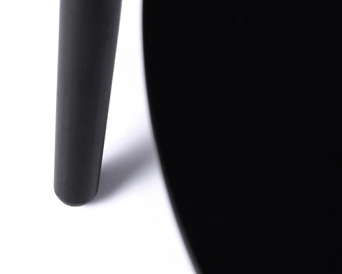 Sada 2 konferenčních stolků Adda kulatý černý dub do obývacího pokoje