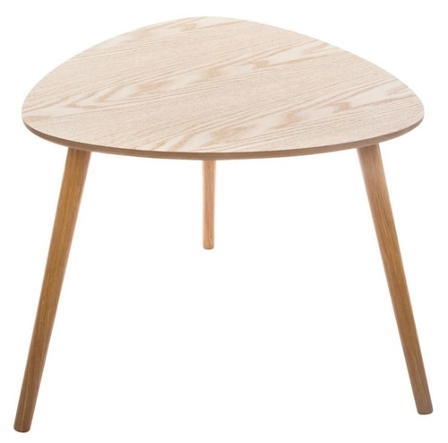 Sada 3 konferenčních stolků Mileo S dřevěných do obýváku skandinávských přírodních